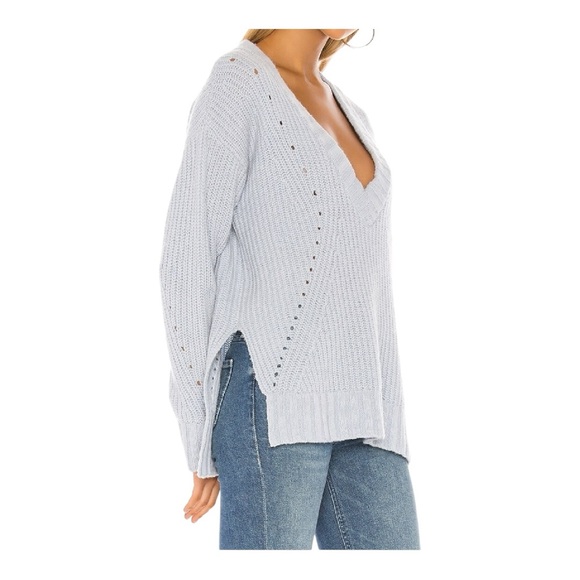 27 Miles Revolve Olive Sweater Size Small Color Mist Wool-Cashmere Coastal Chic - Picture 3 of 12